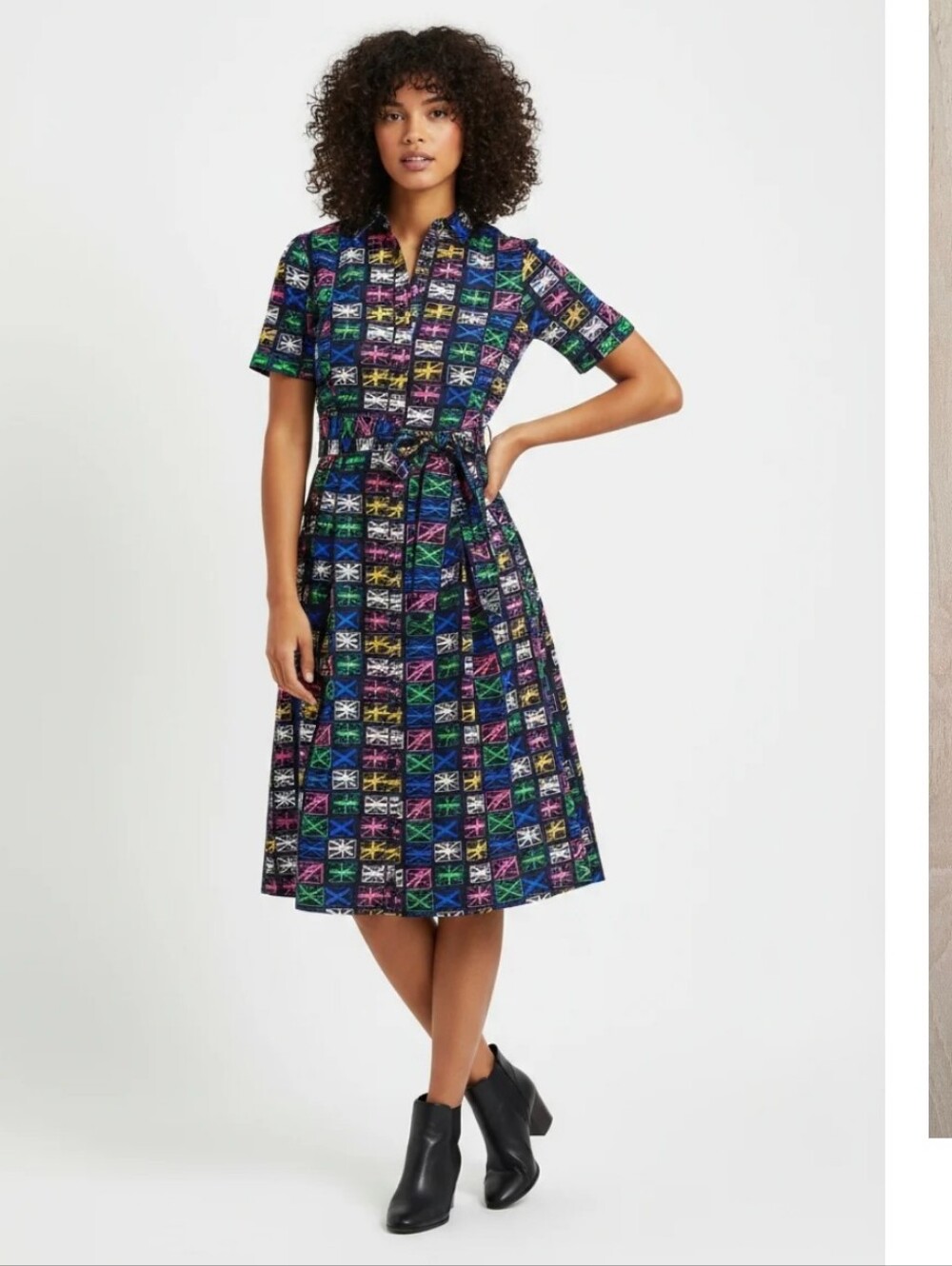NWT Boden Navy Anastasia Union Jack Dress Size 4